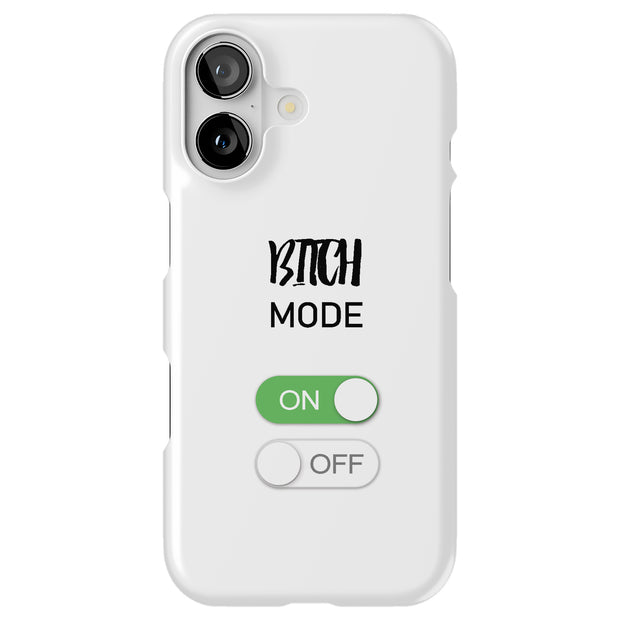 Bitch Mode On Tough Cases For Apple iPhone (17, 16, 15, 14, 13, 12, 11, X, SE, 8, 7/ Air, Plus, Pro, Max, Mini, XR, XS), Print in USA