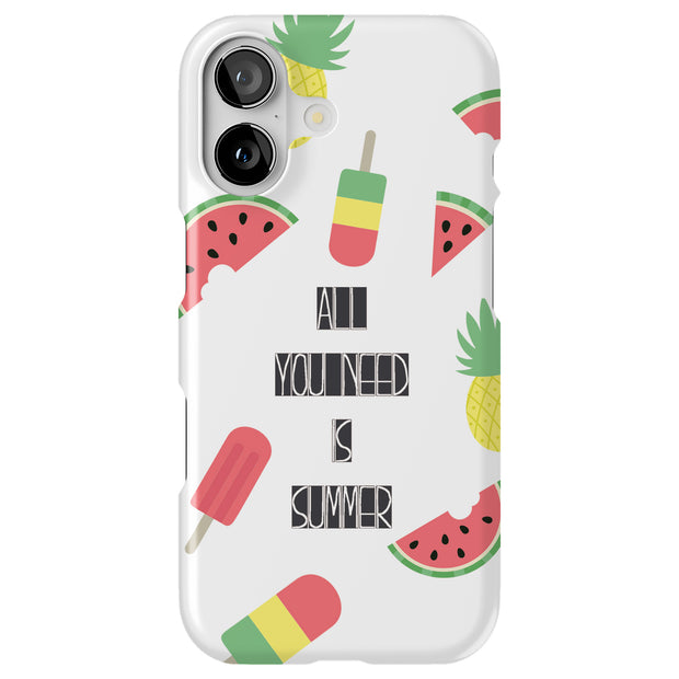 Only Summer Tough Cases For Apple iPhone (17, 16, 15, 14, 13, 12, 11, X, SE, 8, 7/ Air, Plus, Pro, Max, Mini, XR, XS), Print in USA