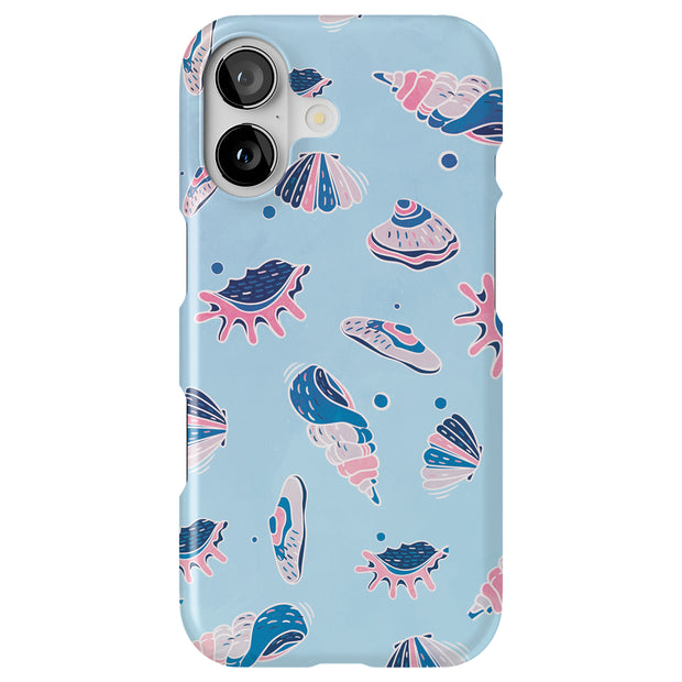 SeaShells Clams Tough Cases For Apple iPhone (17, 16, 15, 14, 13, 12, 11, X, SE, 8, 7/ Air, Plus, Pro, Max, Mini, XR, XS), Print in USA