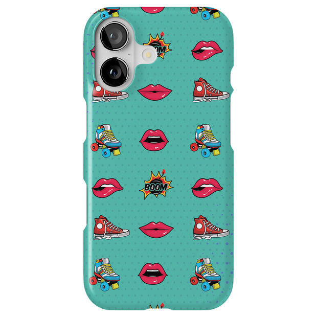 Skate Lips Tough Cases For Apple iPhone (17, 16, 15, 14, 13, 12, 11, X, SE, 8, 7/ Air, Plus, Pro, Max, Mini, XR, XS), Print in USA