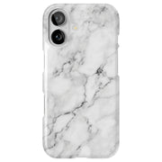 White Marble Tough Cases For Apple iPhone (17, 16, 15, 14, 13, 12, 11, X, SE, 8, 7/ Air, Plus, Pro, Max, Mini, XR, XS), Print in USA