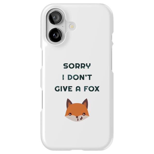 Don't Give Fox Tough Cases For Apple iPhone (17, 16, 15, 14, 13, 12, 11, X, SE, 8, 7/ Air, Plus, Pro, Max, Mini, XR, XS), Print in USA