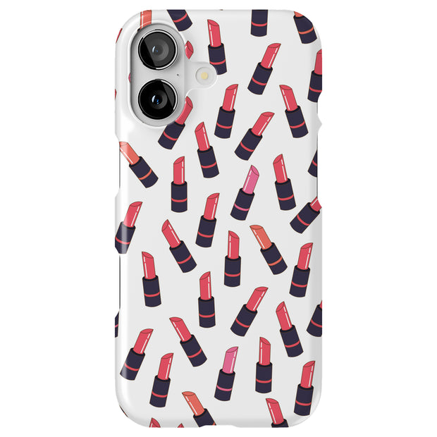 Lipstick Tough Cases For Apple iPhone (17, 16, 15, 14, 13, 12, 11, X, SE, 8, 7/ Air, Plus, Pro, Max, Mini, XR, XS), Print in USA