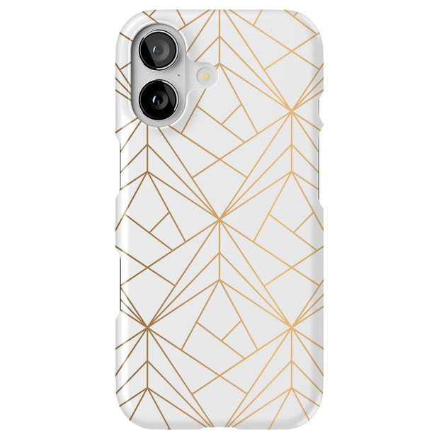 Golden Pattern Tough Cases For Apple iPhone (17, 16, 15, 14, 13, 12, 11, X, SE, 8, 7/ Air, Plus, Pro, Max, Mini, XR, XS), Print in USA
