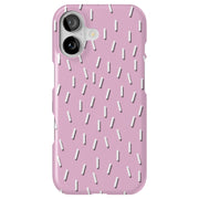 Confetti Pink Tough Cases For Apple iPhone (17, 16, 15, 14, 13, 12, 11, X, SE, 8, 7/ Air, Plus, Pro, Max, Mini, XR, XS), Print in USA