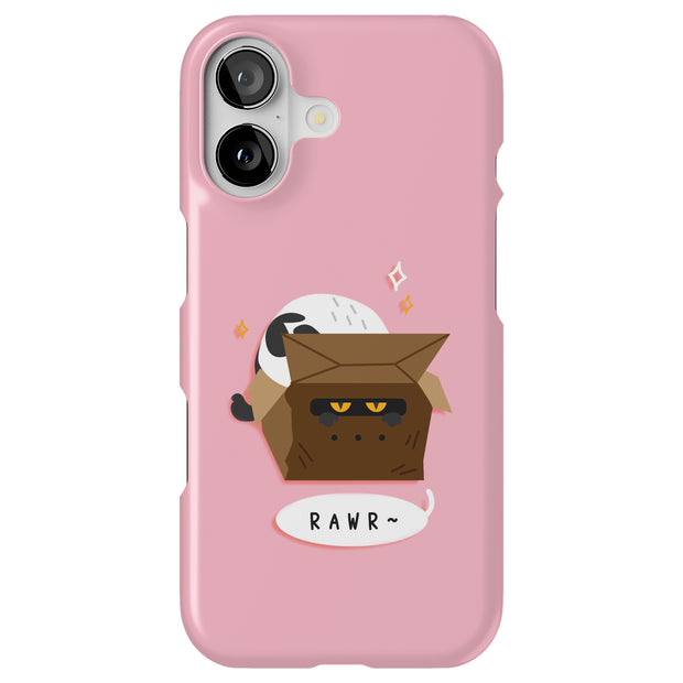 Cat Hide Box Tough Cases For Apple iPhone (17, 16, 15, 14, 13, 12, 11, X, SE, 8, 7/ Air, Plus, Pro, Max, Mini, XR, XS), Print in USA
