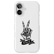 Peace Skeleton Tough Cases For Apple iPhone (17, 16, 15, 14, 13, 12, 11, X, SE, 8, 7/ Air, Plus, Pro, Max, Mini, XR, XS), Print in USA