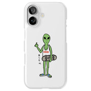 Bleh Alien Wht Tough Cases For Apple iPhone (17, 16, 15, 14, 13, 12, 11, X, SE, 8, 7/ Air, Plus, Pro, Max, Mini, XR, XS), Print in USA