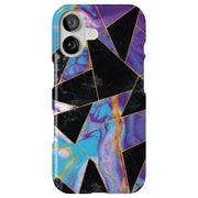 Purple Marble Tough Cases For Apple iPhone (17, 16, 15, 14, 13, 12, 11, X, SE, 8, 7/ Air, Plus, Pro, Max, Mini, XR, XS), Print in USA