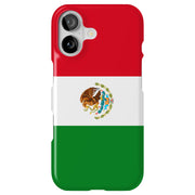 Flag Mexico Tough Cases For Apple iPhone (17, 16, 15, 14, 13, 12, 11, X, SE, 8, 7/ Air, Plus, Pro, Max, Mini, XR, XS), Print in USA