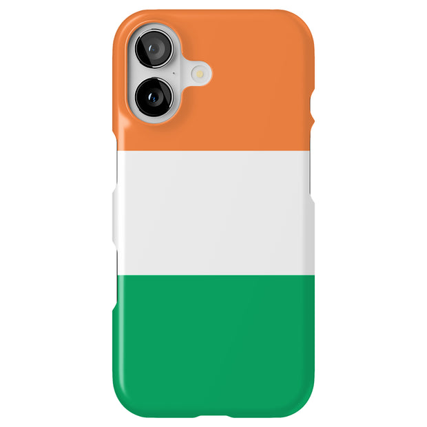 Flag Ireland Tough Cases For Apple iPhone (17, 16, 15, 14, 13, 12, 11, X, SE, 8, 7/ Air, Plus, Pro, Max, Mini, XR, XS), Print in USA