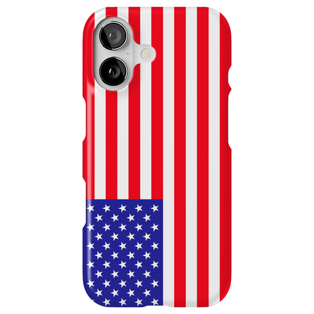 Flag America Tough Cases For Apple iPhone (17, 16, 15, 14, 13, 12, 11, X, SE, 8, 7/ Air, Plus, Pro, Max, Mini, XR, XS), Print in USA