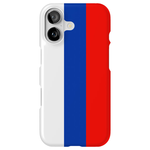 Flag Russia Tough Cases For Apple iPhone (17, 16, 15, 14, 13, 12, 11, X, SE, 8, 7/ Air, Plus, Pro, Max, Mini, XR, XS), Print in USA