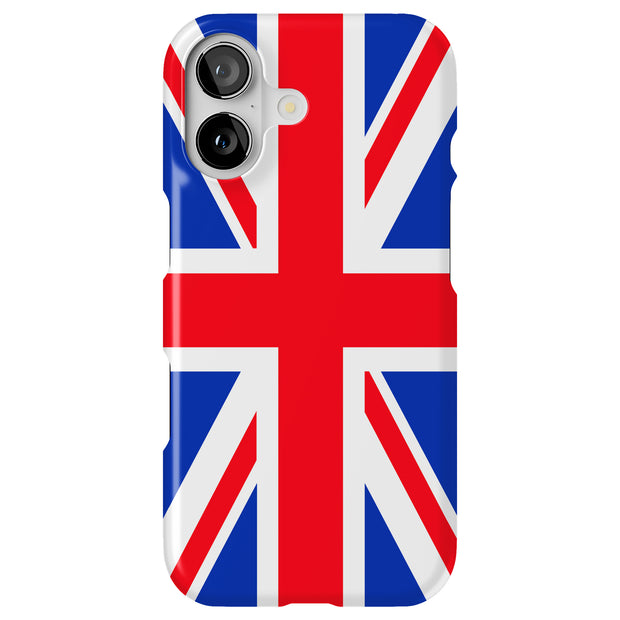 Flag UK Tough Cases For Apple iPhone (17, 16, 15, 14, 13, 12, 11, X, SE, 8, 7/ Air, Plus, Pro, Max, Mini, XR, XS), Print in USA