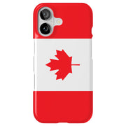 Flag Canada Tough Cases For Apple iPhone (17, 16, 15, 14, 13, 12, 11, X, SE, 8, 7/ Air, Plus, Pro, Max, Mini, XR, XS), Print in USA