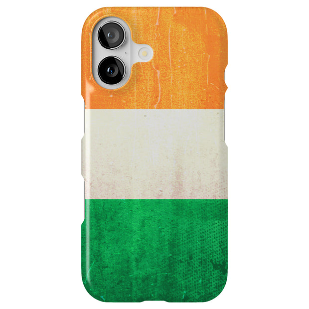 Ireland Flag  Tough Cases For Apple iPhone (17, 16, 15, 14, 13, 12, 11, X, SE, 8, 7/ Air, Plus, Pro, Max, Mini, XR, XS), Print in USA