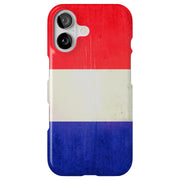 Old Flag France Tough Cases For Apple iPhone (17, 16, 15, 14, 13, 12, 11, X, SE, 8, 7/ Air, Plus, Pro, Max, Mini, XR, XS), Print in USA