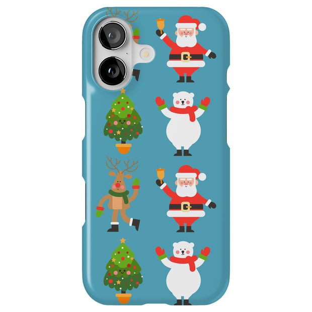 Cute Christmas Tough Cases For Apple iPhone (17, 16, 15, 14, 13, 12, 11, X, SE, 8, 7/ Air, Plus, Pro, Max, Mini, XR, XS), Print in USA