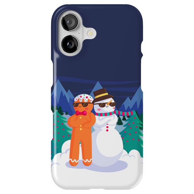 Cool Snowman Tough Cases For Apple iPhone (17, 16, 15, 14, 13, 12, 11, X, SE, 8, 7/ Air, Plus, Pro, Max, Mini, XR, XS), Print in USA