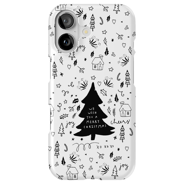 Wish You A Xmas Tough Cases For Apple iPhone (17, 16, 15, 14, 13, 12, 11, X, SE, 8, 7/ Air, Plus, Pro, Max, Mini, XR, XS), Print in USA
