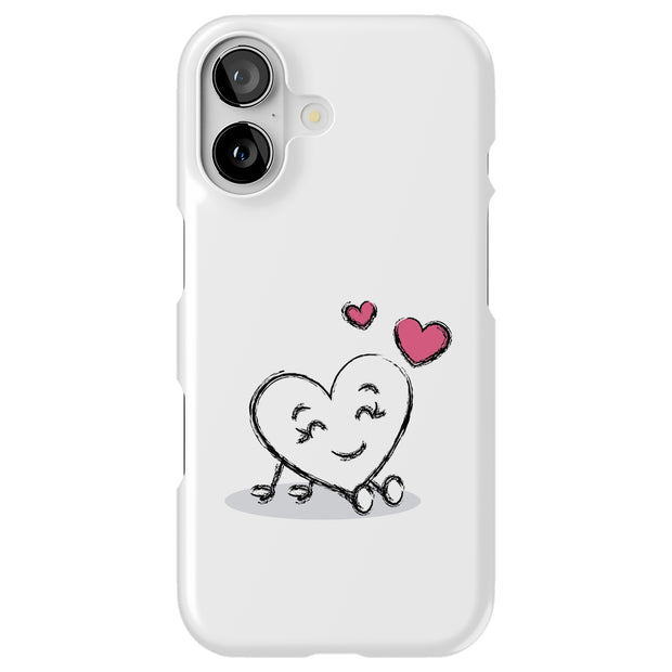 Heart 1 Tough Cases For Apple iPhone (17, 16, 15, 14, 13, 12, 11, X, SE, 8, 7/ Air, Plus, Pro, Max, Mini, XR, XS), Print in USA