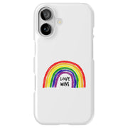 Rainbow Love 1 Tough Cases For Apple iPhone (17, 16, 15, 14, 13, 12, 11, X, SE, 8, 7/ Air, Plus, Pro, Max, Mini, XR, XS), Print in USA