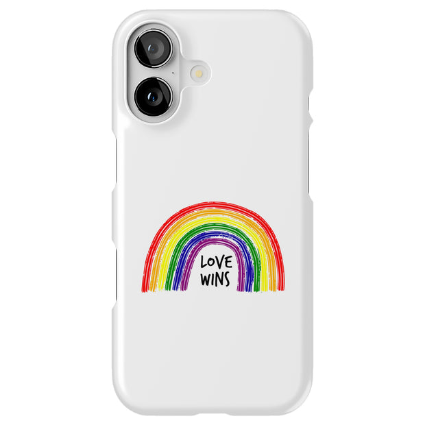 Rainbow Love 1 Tough Cases For Apple iPhone (17, 16, 15, 14, 13, 12, 11, X, SE, 8, 7/ Air, Plus, Pro, Max, Mini, XR, XS), Print in USA