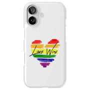 Rainbow Love 2 Tough Cases For Apple iPhone (17, 16, 15, 14, 13, 12, 11, X, SE, 8, 7/ Air, Plus, Pro, Max, Mini, XR, XS), Print in USA