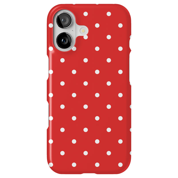 Polka Dot 1 Tough Cases For Apple iPhone (17, 16, 15, 14, 13, 12, 11, X, SE, 8, 7/ Air, Plus, Pro, Max, Mini, XR, XS), Print in USA