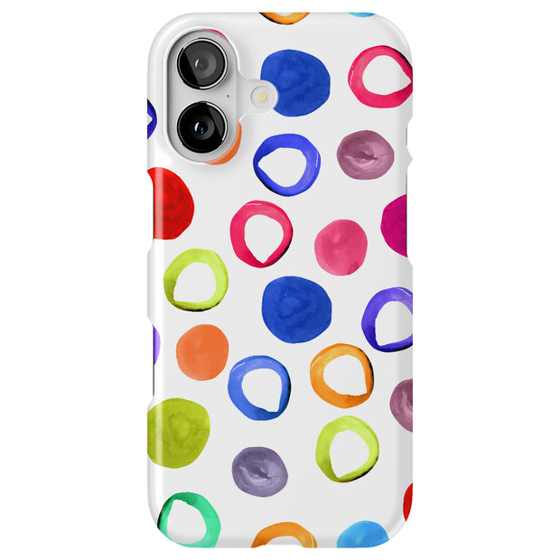 Polka Dot 2 Tough Cases For Apple iPhone (17, 16, 15, 14, 13, 12, 11, X, SE, 8, 7/ Air, Plus, Pro, Max, Mini, XR, XS), Print in USA