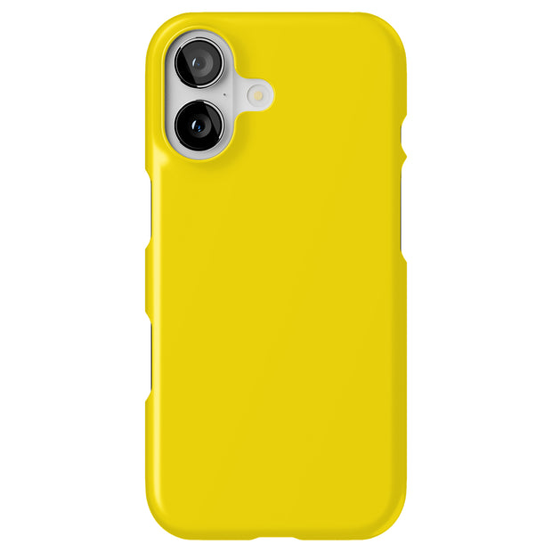 Yellow Tough Cases For Apple iPhone (17, 16, 15, 14, 13, 12, 11, X, SE, 8, 7/ Air, Plus, Pro, Max, Mini, XR, XS), Print in USA