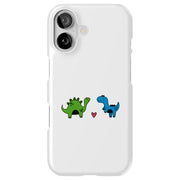 Dinosaur Love Tough Cases For Apple iPhone (17, 16, 15, 14, 13, 12, 11, X, SE, 8, 7/ Air, Plus, Pro, Max, Mini, XR, XS), Print in USA