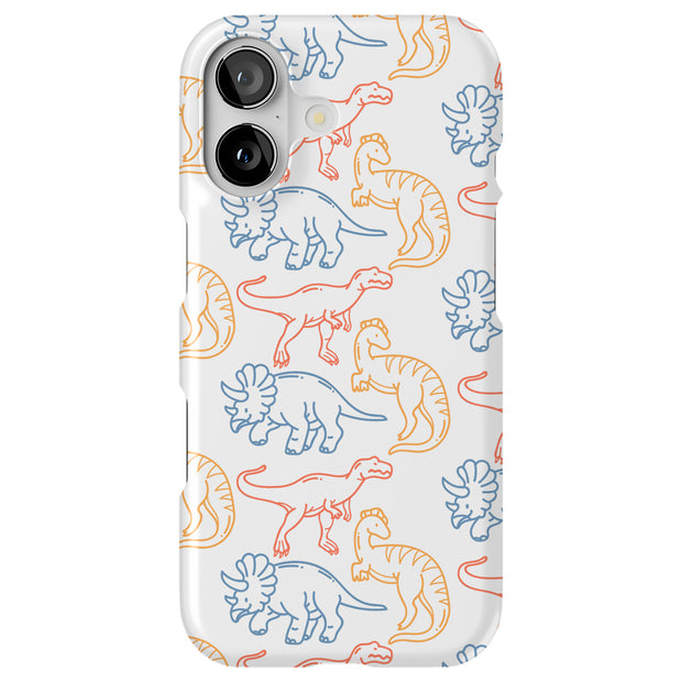 Dinosaur 9 Tough Cases For Apple iPhone (17, 16, 15, 14, 13, 12, 11, X, SE, 8, 7/ Air, Plus, Pro, Max, Mini, XR, XS), Print in USA