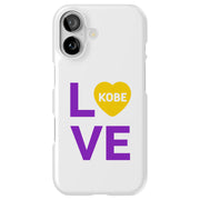 Love Kobe 3 Tough Cases For Apple iPhone (17, 16, 15, 14, 13, 12, 11, X, SE, 8, 7/ Air, Plus, Pro, Max, Mini, XR, XS), Print in USA