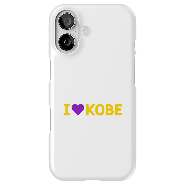 Love Kobe 4 Tough Cases For Apple iPhone (17, 16, 15, 14, 13, 12, 11, X, SE, 8, 7/ Air, Plus, Pro, Max, Mini, XR, XS), Print in USA