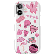 Skull Collage Tough Cases For Apple iPhone (17, 16, 15, 14, 13, 12, 11, X, SE, 8, 7/ Air, Plus, Pro, Max, Mini, XR, XS), Print in USA