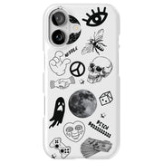 Ghost Collage Tough Cases For Apple iPhone (17, 16, 15, 14, 13, 12, 11, X, SE, 8, 7/ Air, Plus, Pro, Max, Mini, XR, XS), Print in USA