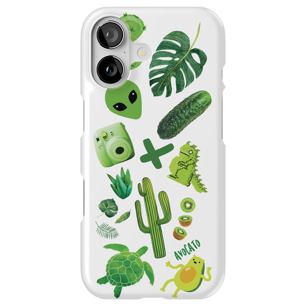 Alien Collage Tough Cases For Apple iPhone (17, 16, 15, 14, 13, 12, 11, X, SE, 8, 7/ Air, Plus, Pro, Max, Mini, XR, XS), Print in USA