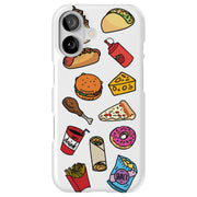 Food Collage Tough Cases For Apple iPhone (17, 16, 15, 14, 13, 12, 11, X, SE, 8, 7/ Air, Plus, Pro, Max, Mini, XR, XS), Print in USA