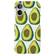 Cute Avocado Tough Cases For Apple iPhone (17, 16, 15, 14, 13, 12, 11, X, SE, 8, 7/ Air, Plus, Pro, Max, Mini, XR, XS), Print in USA