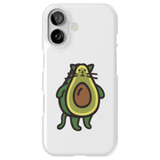 Cat Avocado Tough Cases For Apple iPhone (17, 16, 15, 14, 13, 12, 11, X, SE, 8, 7/ Air, Plus, Pro, Max, Mini, XR, XS), Print in USA
