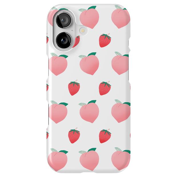 Pink Fruit Tough Cases For Apple iPhone (17, 16, 15, 14, 13, 12, 11, X, SE, 8, 7/ Air, Plus, Pro, Max, Mini, XR, XS), Print in USA