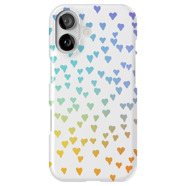 Gradient Hearts Tough Cases For Apple iPhone (17, 16, 15, 14, 13, 12, 11, X, SE, 8, 7/ Air, Plus, Pro, Max, Mini, XR, XS), Print in USA