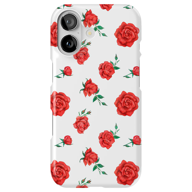 Garden Roses Tough Cases For Apple iPhone (17, 16, 15, 14, 13, 12, 11, X, SE, 8, 7/ Air, Plus, Pro, Max, Mini, XR, XS), Print in USA