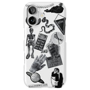 Grunge Collage4 Tough Cases For Apple iPhone (17, 16, 15, 14, 13, 12, 11, X, SE, 8, 7/ Air, Plus, Pro, Max, Mini, XR, XS), Print in USA