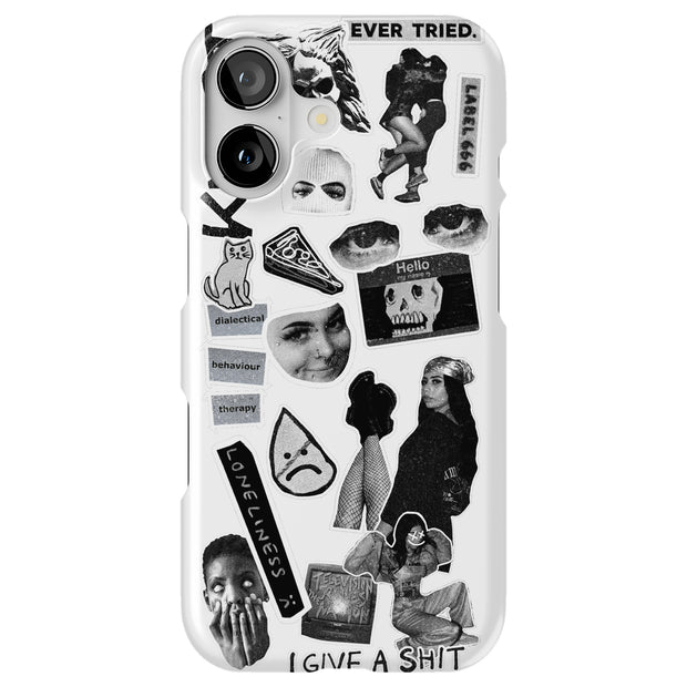 Grunge Collage5 Tough Cases For Apple iPhone (17, 16, 15, 14, 13, 12, 11, X, SE, 8, 7/ Air, Plus, Pro, Max, Mini, XR, XS), Print in USA