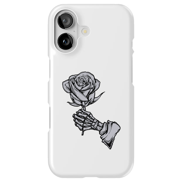 Rose Skeleton Tough Cases For Apple iPhone (17, 16, 15, 14, 13, 12, 11, X, SE, 8, 7/ Air, Plus, Pro, Max, Mini, XR, XS), Print in USA