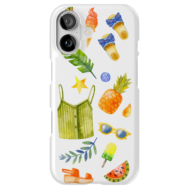 Go Summer Beach Tough Cases For Apple iPhone (17, 16, 15, 14, 13, 12, 11, X, SE, 8, 7/ Air, Plus, Pro, Max, Mini, XR, XS), Print in USA
