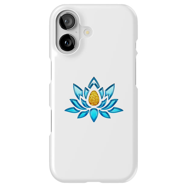 Blue Lotus Tough Cases For Apple iPhone (17, 16, 15, 14, 13, 12, 11, X, SE, 8, 7/ Air, Plus, Pro, Max, Mini, XR, XS), Print in USA