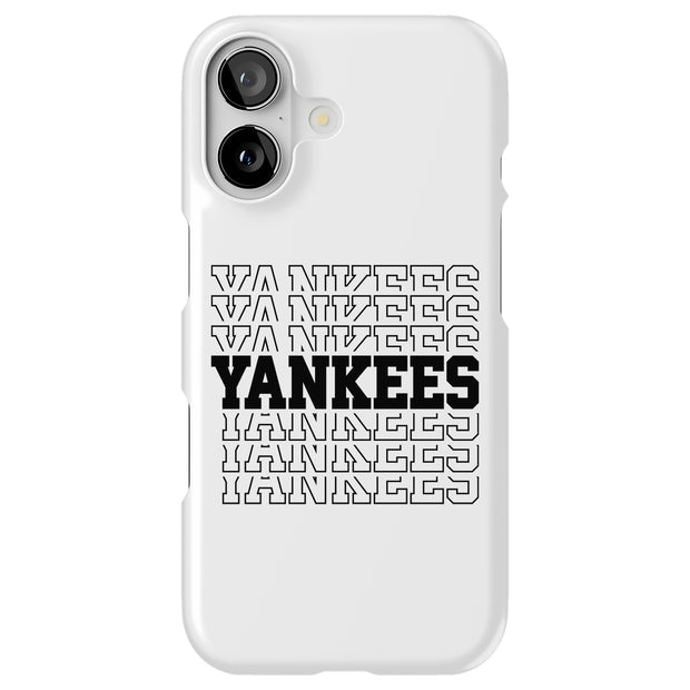 Yankees Tough Cases For Apple iPhone (17, 16, 15, 14, 13, 12, 11, X, SE, 8, 7/ Air, Plus, Pro, Max, Mini, XR, XS), Print in USA